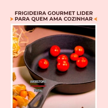 Kit 3 Frigideira Ferro Fundido Cabo Ferro Gourmet